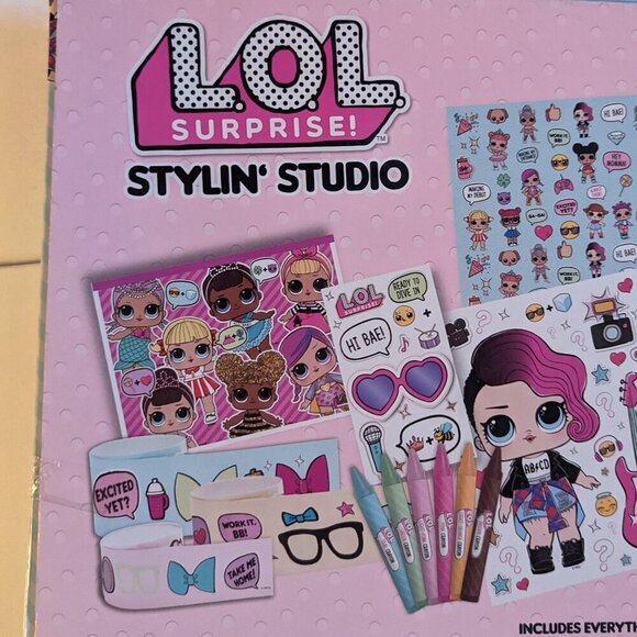 NWT LOL Surprise! Stylin' Studio Collectible Stickers Paper Dolls Pink L.O.L. - Picture 4 of 10